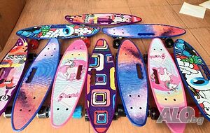 Портативен пени борд Action One ABEC-7,PU, Алуминий, Светещи гуми
