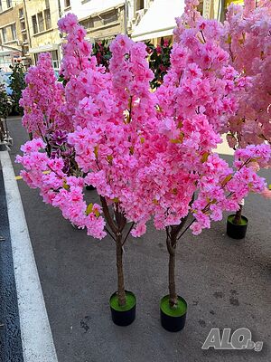 Изкуствено декоративно дърво, Цъфтяща сакура, 1.7 м