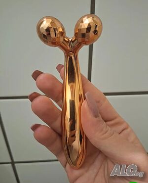 Масажен стик за лице 24K с две вибриращи топки