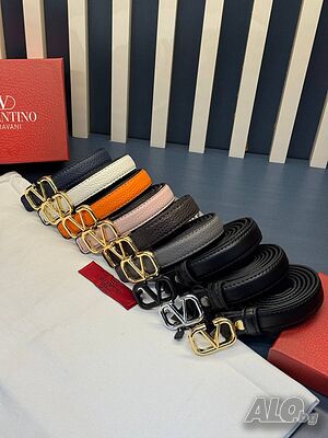 колани от естествена кожа в кутия Valentino garavani 2см