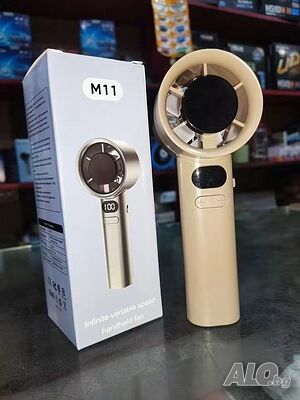 Технически характеристики на Турбо ръчен вентилатор M11 с 120 скорости, LED дисплей и USB презарежда