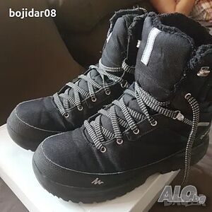 Зимни високи обувки Quechua sh100 warm mid m black N 41