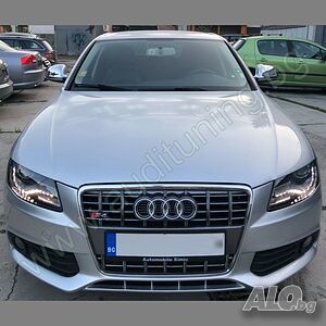 Решетка за Ауди Audi А4-S4 б8 b8 2009 2010 2011 хром