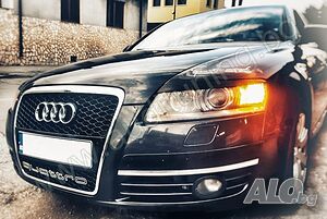 Решетка за Ауди Audi А6-RS6 4Ф 4F 2005 2006 2007 2008 2009 2010 черна хром