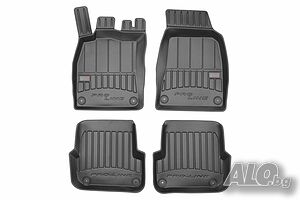 3D гумени стелки Frogum за Audi A6 C6 2006-2011, 4 части, черни