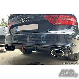Дифузьор RS7 визия за Ауди А7 C7 PFL със светлинна добавка