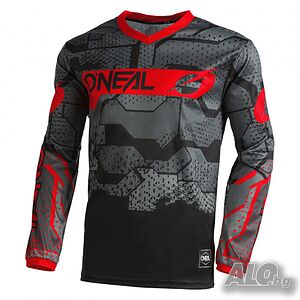Детска мотокрос блуза O’NEAL ELEMENT CAMO V.22 BLACK/RED
