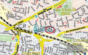 Офис 136м2 в Сухата река, ул. М. Панарет, самост. вход, място за реклама
