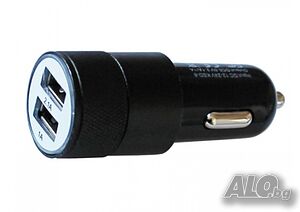 Универсално зарядно за кола с 2 USB порта