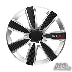 Тасове за джанти 15” VERSACO GTX CARBON BLACK/SILVER
