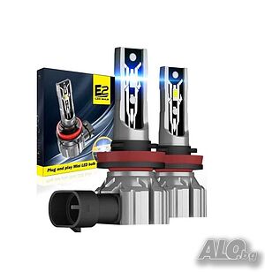 Качествени LED крушки Е2 - H8/H11/H16 к-т/2бр/