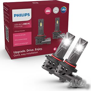LED крушки PHILIPS Ultinon Access HB3(9005)/HB4(9006)-12V-6000K-к-т/2 бр./