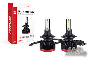 Комплект LED Мини Крушки за фар Amio H7 BF Mini - 50W. 6200 Lm + 200% по-ярка светлина
