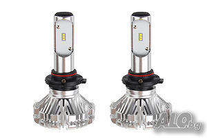 Комплект LED Лед Диодни Крушки за фар Amio SX HB4 9006 40W. Над 200 % по-ярка светлина.