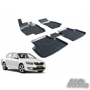 Стелки гумени комплект Perflex Skoda Fabia 2008-2013г.