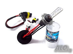 Ксенонова крушка H7М 12V 5000K с метален цокъл.