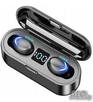 Безжични bluetooth 5.0 слушалки F9+ -5С, черни.