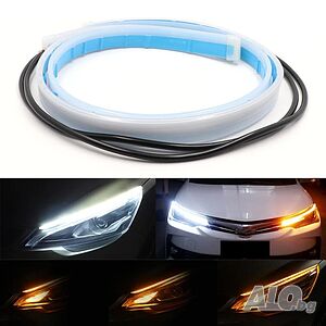 Дневни светлини с вграден бягащ мигач Led RXZ 450мм 2броя