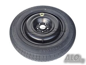 Нова резервна гума патерица за CHRYSLER, DODGE, FIAT, JEEP, LANCIA 145/90R16 5x127x71,6