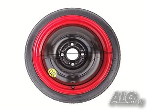 Нова резервна гума патерица за CITROEN, PEUGEOT, LANCIA, OPEL 125/80R15 4x108x65,1