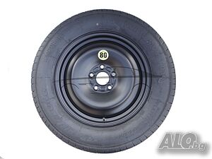 Нова резервна гума патерица за CITROEN, PEUGEOT, RENAULT, TOYOTA 155/90R16 5x108x65,1