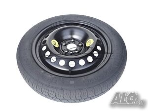 Нова резервна гума патерица за FIAT, ALFA ROMEO, CITROEN, LANCIA, OPEL, PEUGEOT 125/80R16 5x98x58,1
