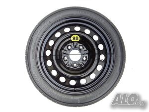 Нова резервна гума патерица за MAZDA, KIA 125/70R16 5x114,3x67,1