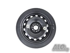 Нова резервна гума патерица за PEUGEOT, FIAT, OPEL, DS, CITROEN, TOYOTA, VOLVO 125/80R18 5x108x65,1