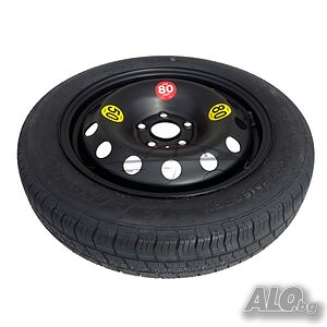 Нова резервна гума патерица за SUBARU, MG, TOYOTA 125/80R16 5x100x56,1