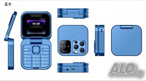 Сгъваем телефон i16 Pro, мини телефон, малък телефон, телефон с капаче, българско меню на български