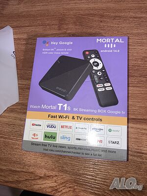 MORTAL T1s 2GB/16GB Smart TV Box Android14 медиен плейър