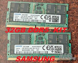 32GB DDR5 4800mhz КИТ KIT SAMSUNG SO-DIMM Kit sodimm рам памет за латоп ram for laptop