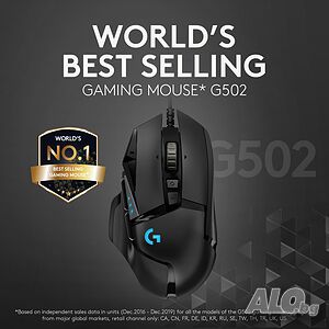 Gaming mouse Logitech G502 Hero геймърска мишка 25600 DPI с кабел, Black чисто нова в кутия