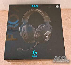Геймърски слушалки LOGITECH G PRO X 7.1 с кабел, черни чисто нови в кутия
