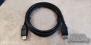 Coxoc displayport male to displayport male cable E344977-E High Speed 80°C, 30V, 6ft - 1.8 метра
