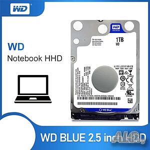 1TB 5400 RPM 8MB Cache SATA 6.0Gb/s диск за лаптоп, Western Digital Blue 2.5 inch Инча