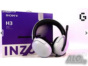 Гейминг слушалки Sony - Inzone H3, бели ЧИСТО НОВИ в оригиналната кутия
