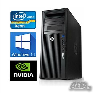 4 Ядра 8 Нишки Xeon E5-1620/16GB RAM/500GB HDD/Quadro FX 3800 1GB/HP Z420 WorkStation станция z420