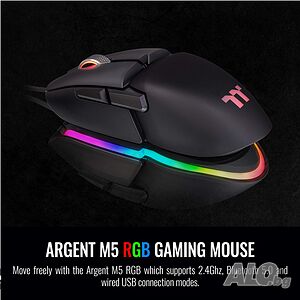 Thermaltake ARGENT M5 RGB гейминг мишка, черен ЧИСТО НОВА запечатана