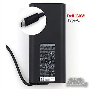 DELL USB Type-C 130W 20V - 6.5A Оригинално зарядно за лаптоп чисто ново