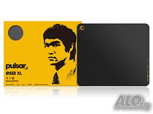 PULSAR ES1 MOUSE PAD XL - BLACK ( BRUCE LEE EDITION ) - PES13XLBLB, чисто нов запечатан пад