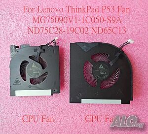 CPU GPU Cooling Fan For Lenovo ThinkPad P53 вентилатори за охлаждането
