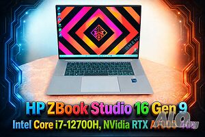 HP ZBook Studio 16 G9/Intel Core i7-12700H/NVidia RTX A1000/16GB RAM/512GB SSD/16’ FHD+ IPS 400nits