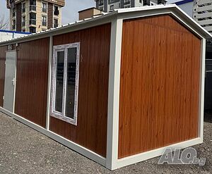 Контейнер с Двускатен Покрив 21м2.