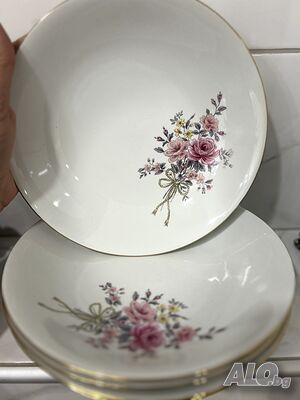 Изящни чинии баварски порцелан - Години - Bareuther - Waldsassen Bavaria