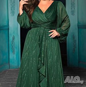 Нова макси рокля 5 ХЛ XXL XXXL+ Рокля Дамско Зелен | Облекло | Ямбол