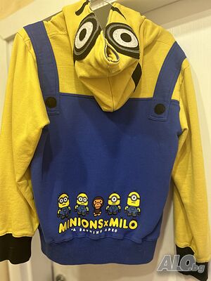 Суичър с качулка Kevin с цип S/М размер „BABY MILO× Minions“ 15 лв