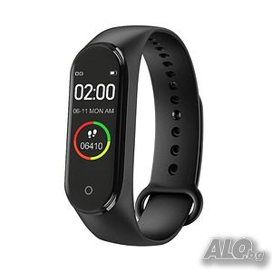 Смарт гривна M4 Smart Wristband Smart bracelet фитнес гривна, часовник крачкомер, Bluetooth