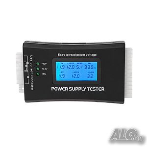 PC POWER SUPPLY TESTER дигитален тестер за компютърни захранвания НАЛИЧНО!!!