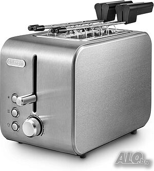 De’Longhi CTX2203.S Тостер за Хляб С 2 Щипки за Сандвичи / 3 Функции